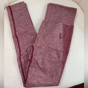 Gymshark Flex Leggings Heathered Red in Size Small